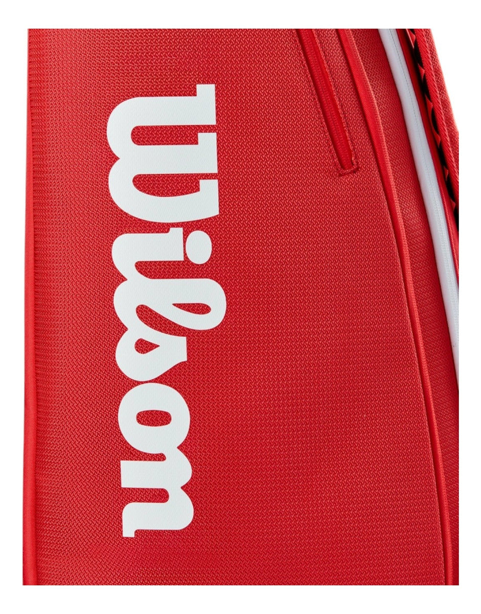 Raquetero Wilson Super Tour 15pk Rojo