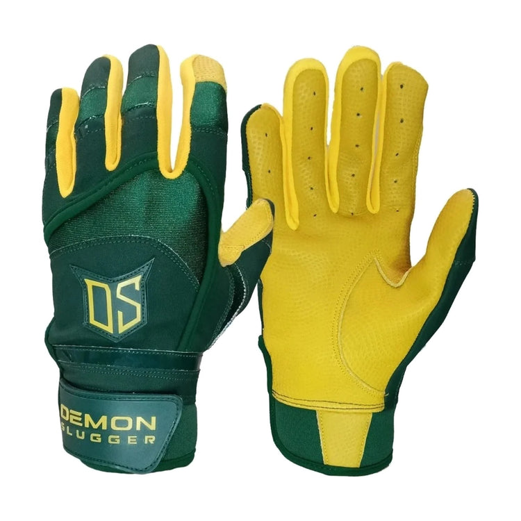 Guantes De Bateo Demon Slugger Hustle Verde Amarillo Chica