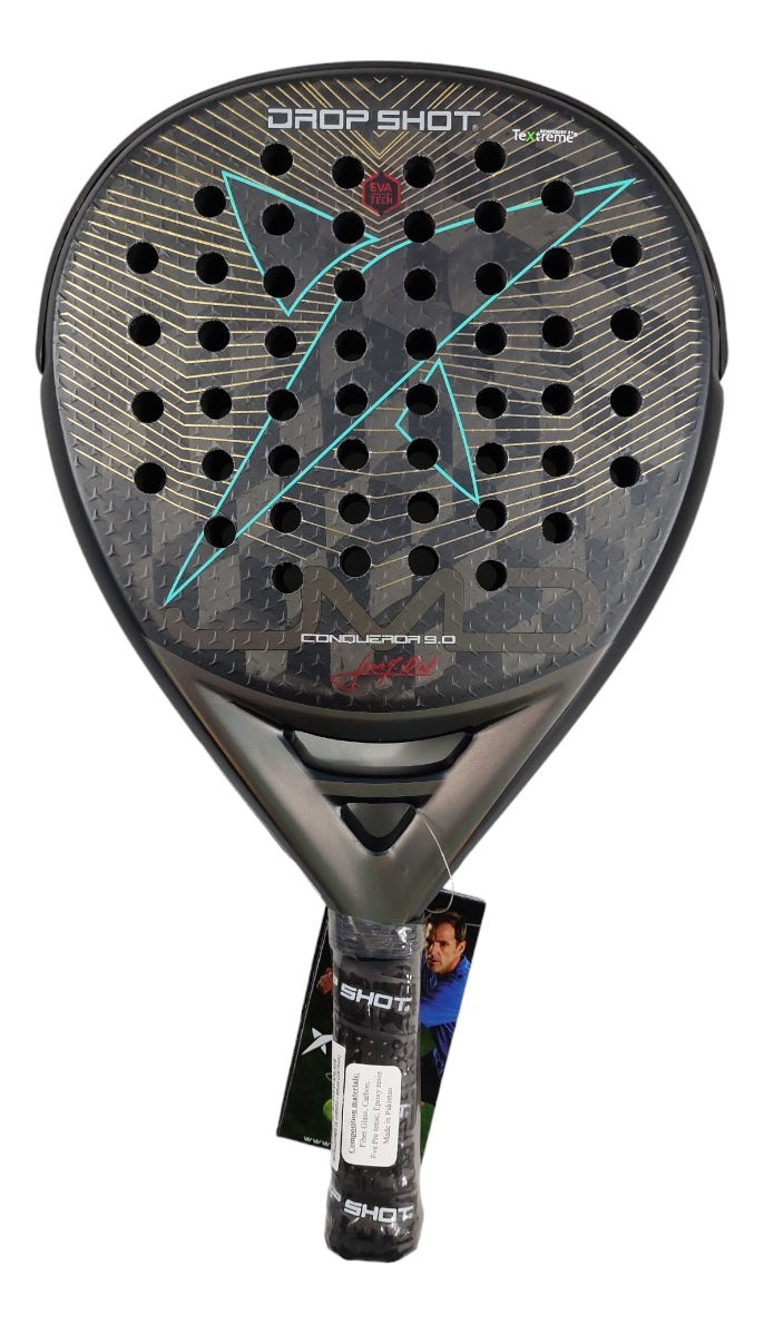 Pala De Padel Drop Shot Conqueror 9.0 Black