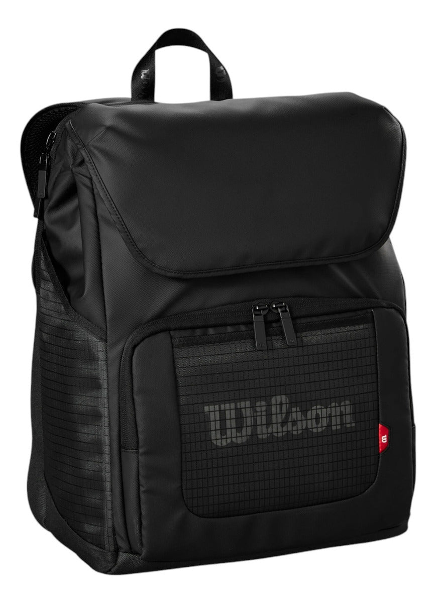 Backpack Wilson Lifestyle 2025 Negra 2 Raquetas