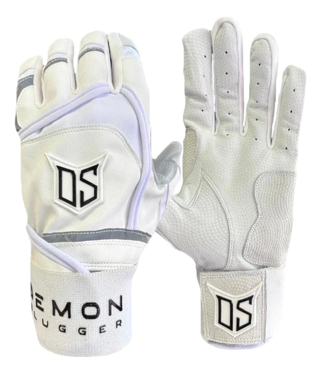 Guantes Bateo Demon Slugger Ds Long Cuff Blanco Xl