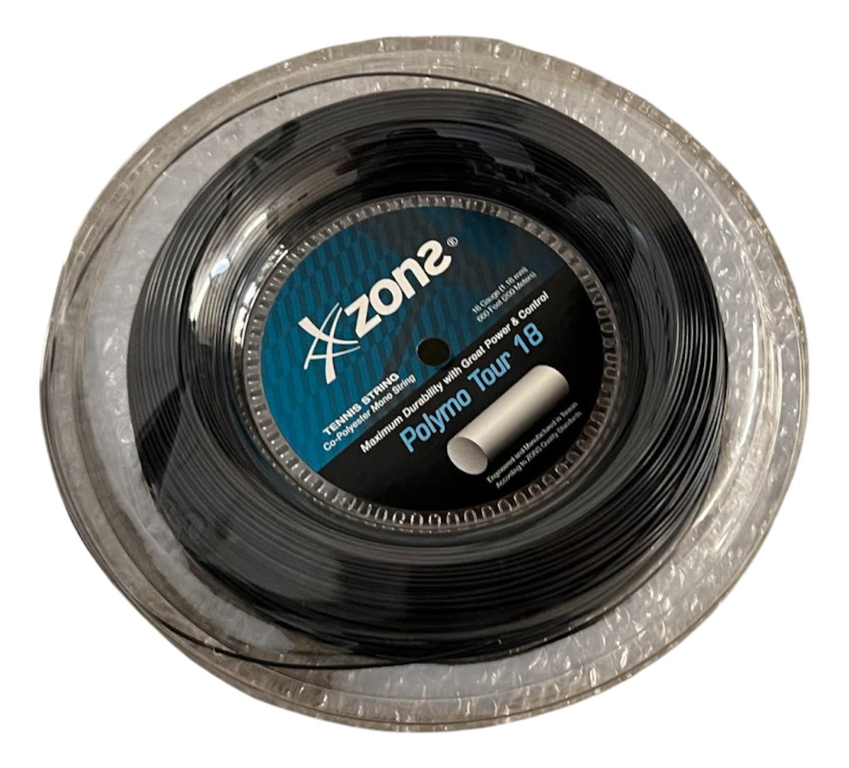 Rollo De Cuerda Para Raqueta Polymo Zons Tour Black 18