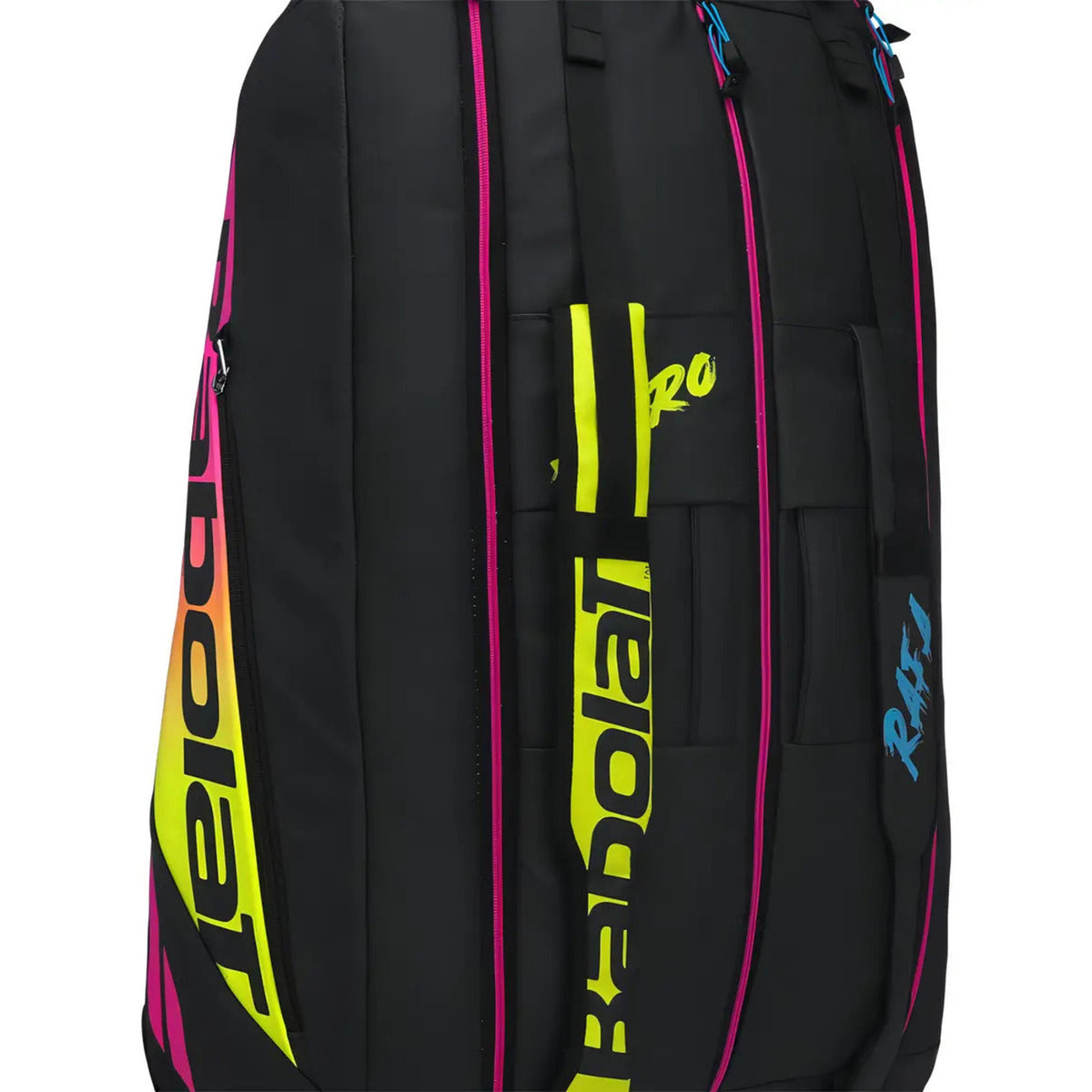 Raquetero Babolat Pure Aero Rafa X12 (capacidad 12 Raquetas) Negro/amarillo/rosa