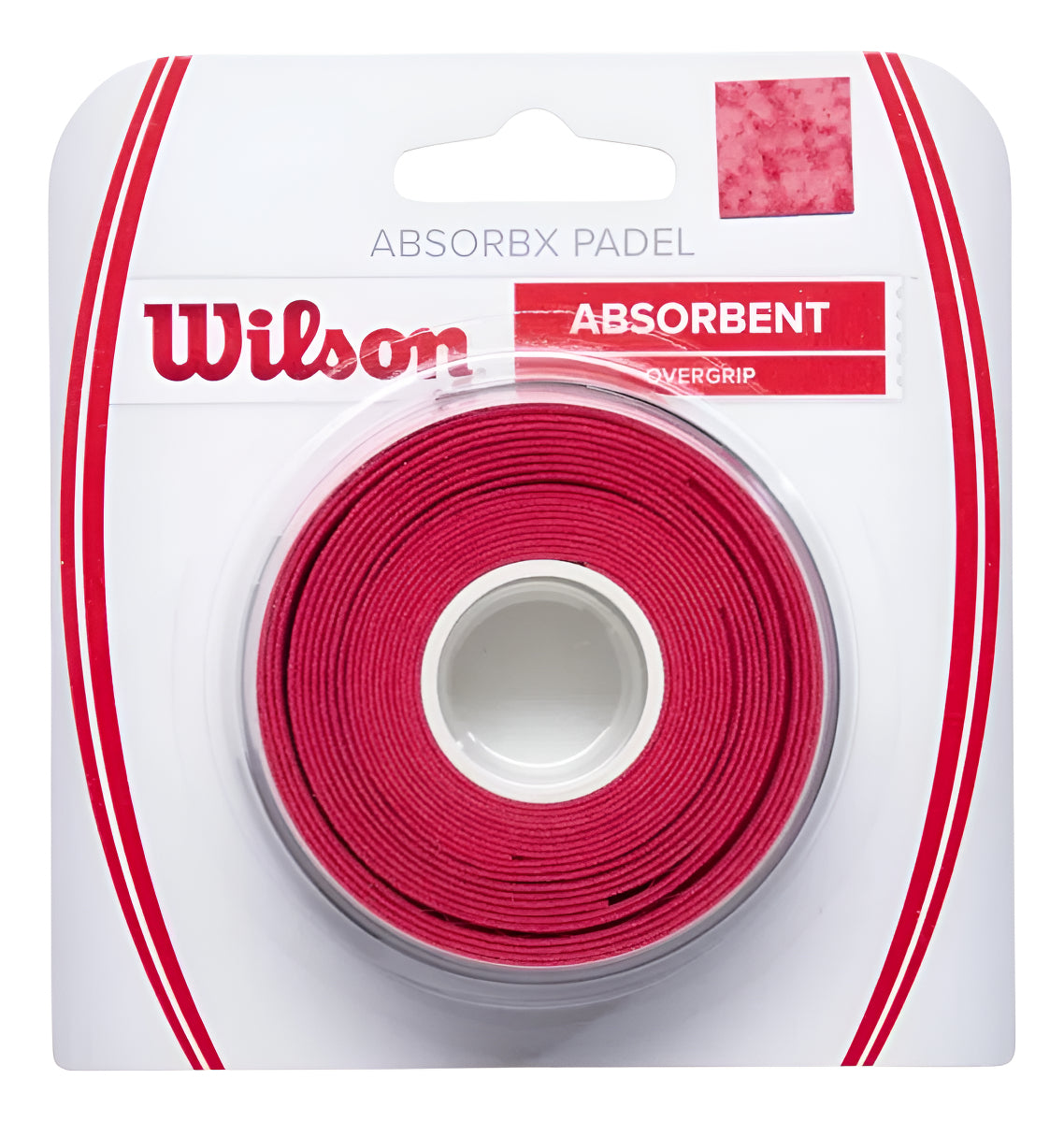 Cinta Pádel Wilson Absorbx 3 Pack Rojo Wr8911101001 Rojo