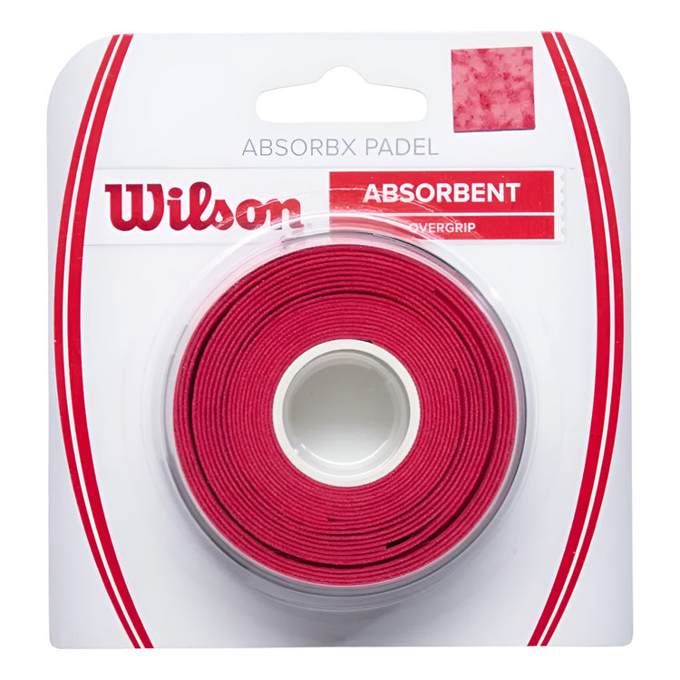 Cinta Pádel Wilson Absorbx 3 Pack Rojo Wr8911101001 Rojo