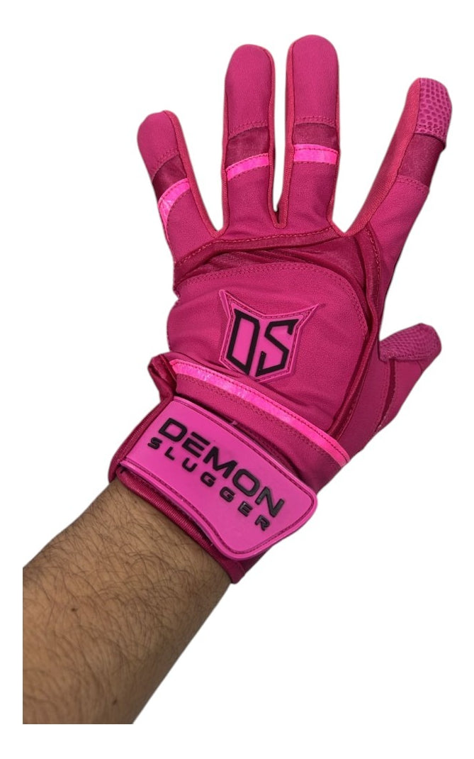 Guantes De Bateo Demon Slugger Fiesta Colors Rosa S