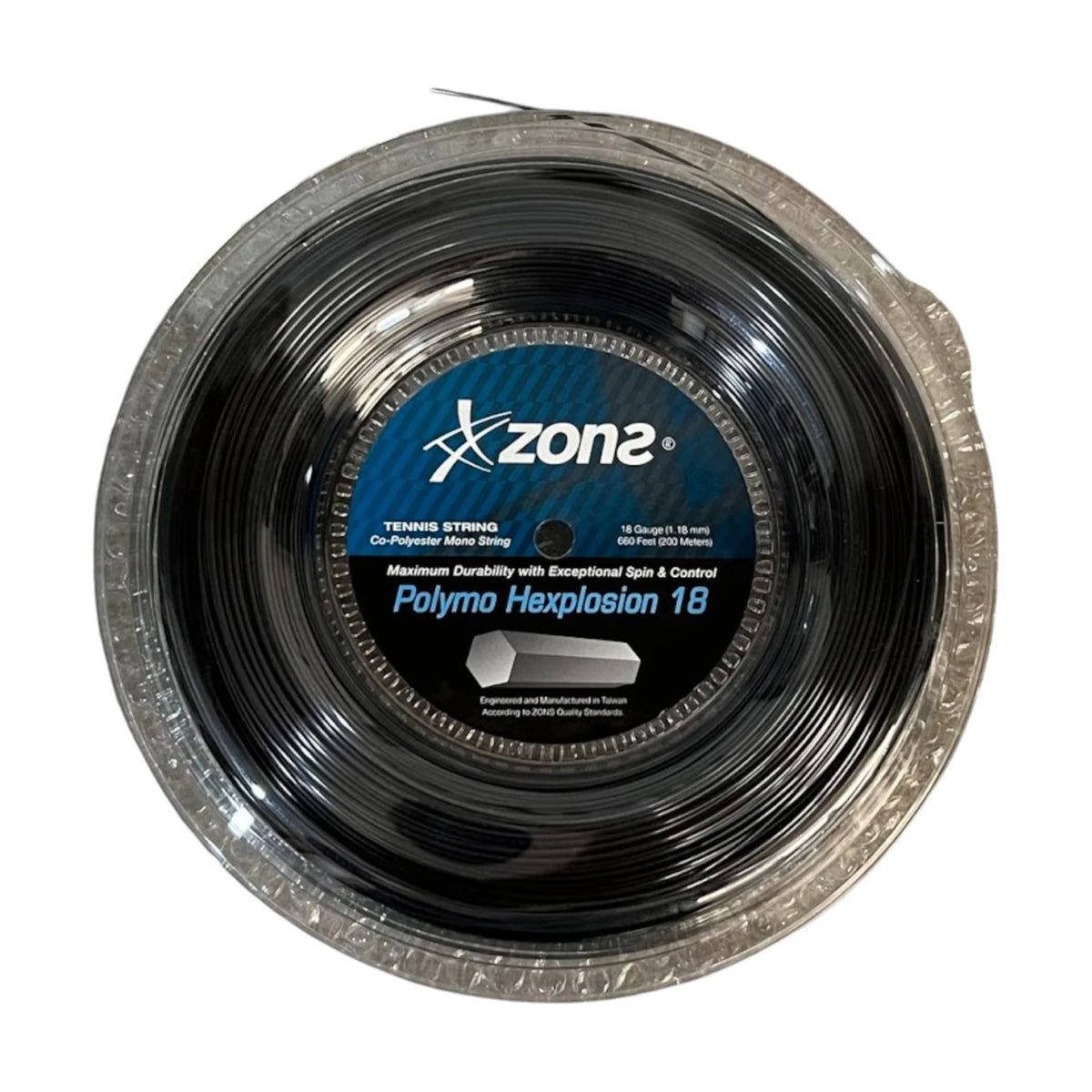 Rollo De Cuerda Zons Polymo Hexplosion Black 1.18mm 18
