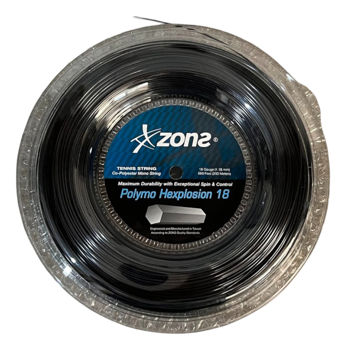 Rollo De Cuerda Zons Polymo Hexplosion Black 1.18mm 18