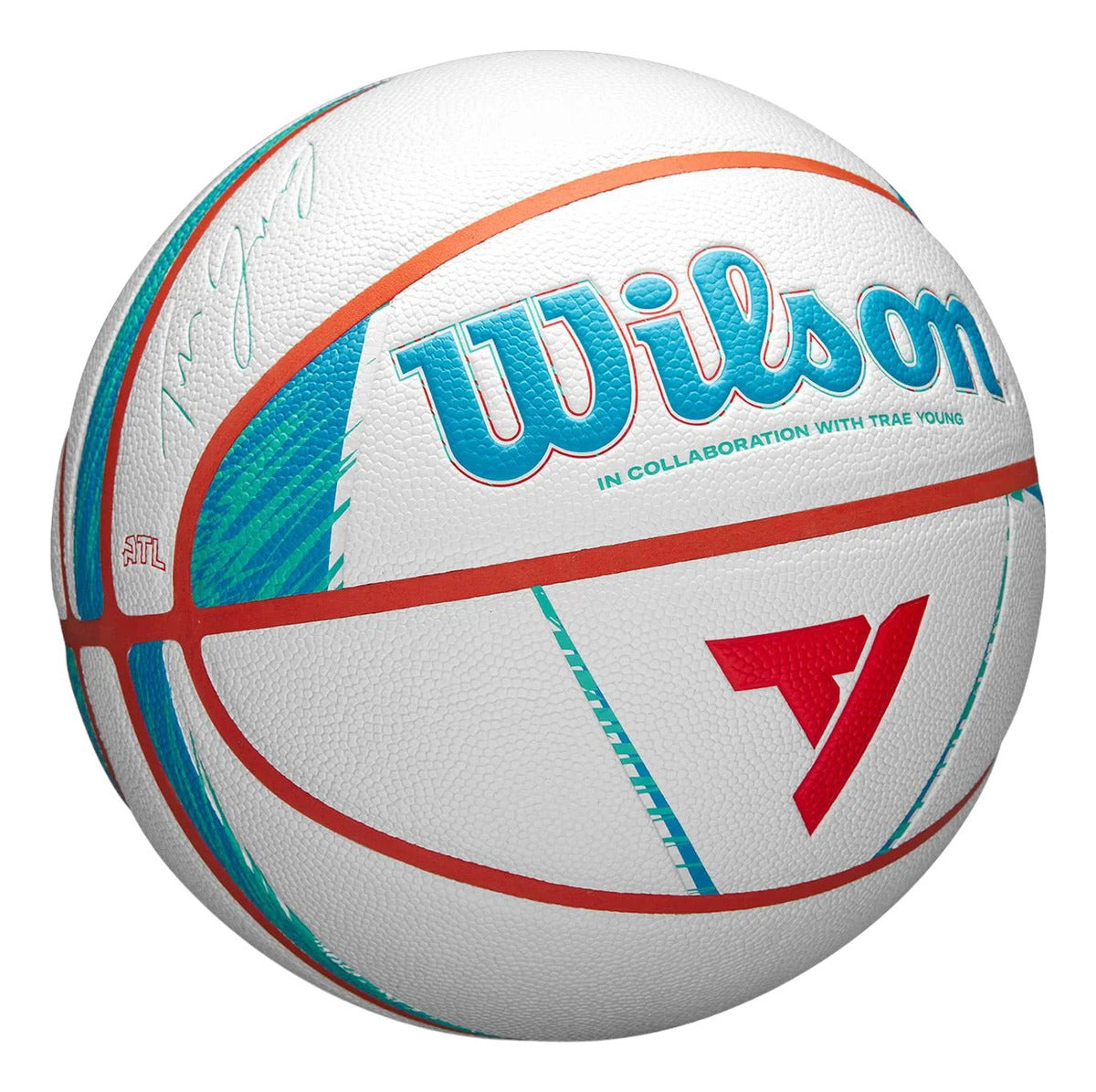Balón De Basquetbol Wilson X Trae Young No. 7 Blanco