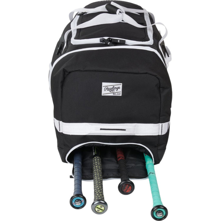 Maleta Con Ruedas Rawlings Yadi 2 Para Beisbol Softbol Negra