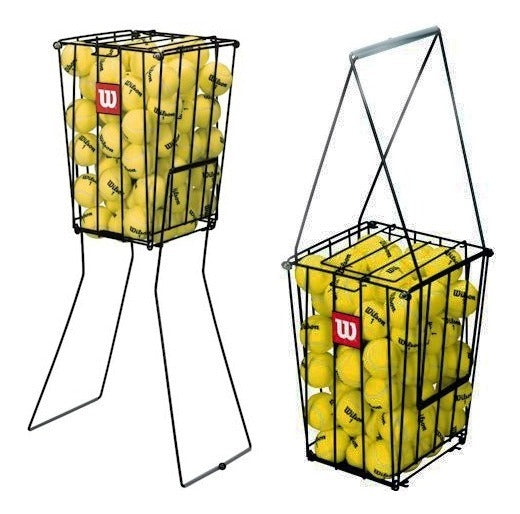 Canasto Y 12- Pack De Pelota Para Tenis Wilson Oficial