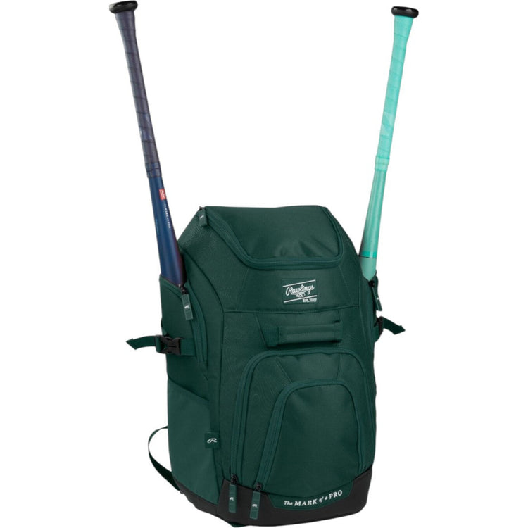 Backpack Rawlings Franchise 2 Players Dark Green Beisbol