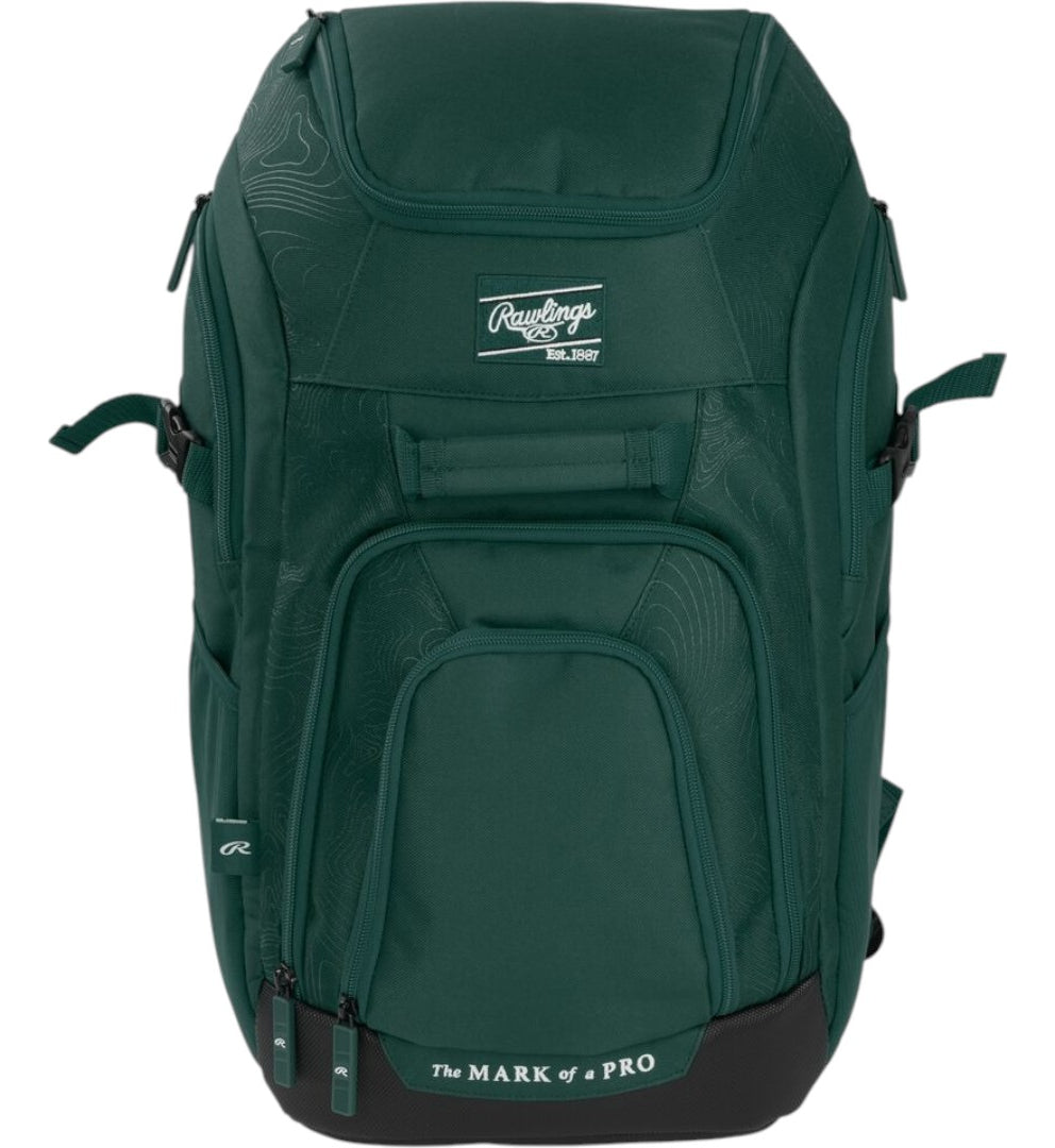 Backpack Rawlings Franchise 2 Players Dark Green Beisbol