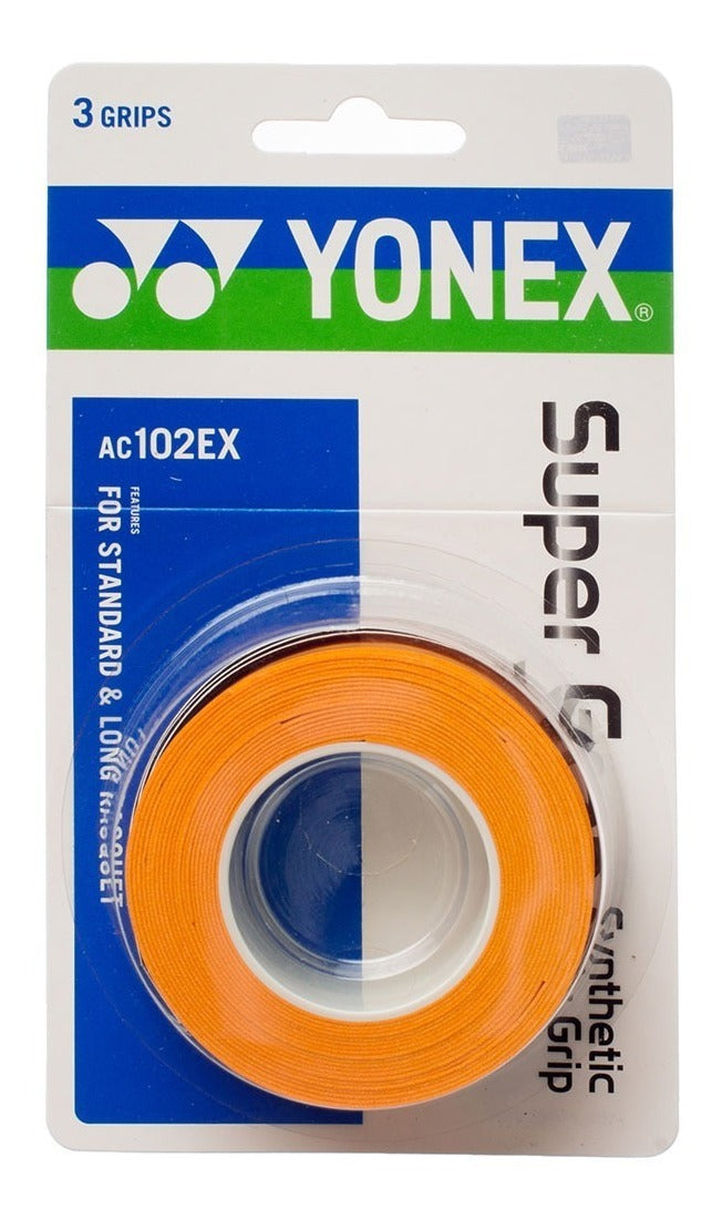 Overgrips Yonex Super Grap 3 Piezas Naranja