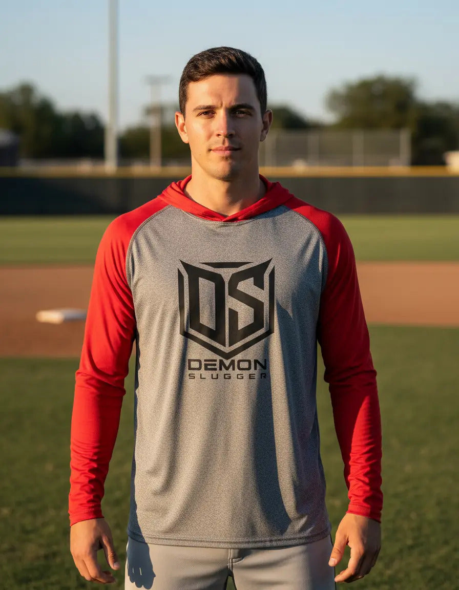 Sudadera Deportiva Demon Slugger Ds Training C/gorro Rojo M