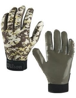 Guantes Wilson De Futbol Americano Camu Talla Grande Niños