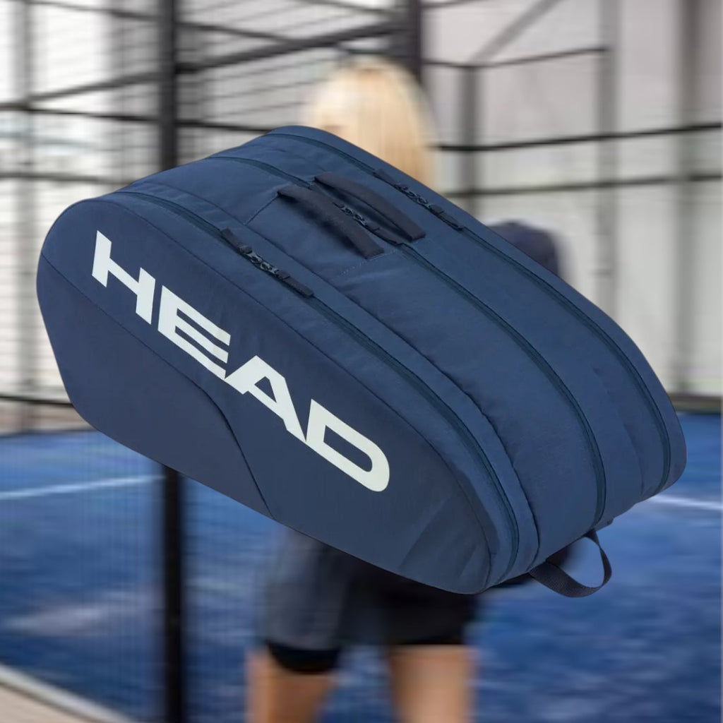 Raquetero Head Base Bag L Navy Para 9 Raquetas De Tenis