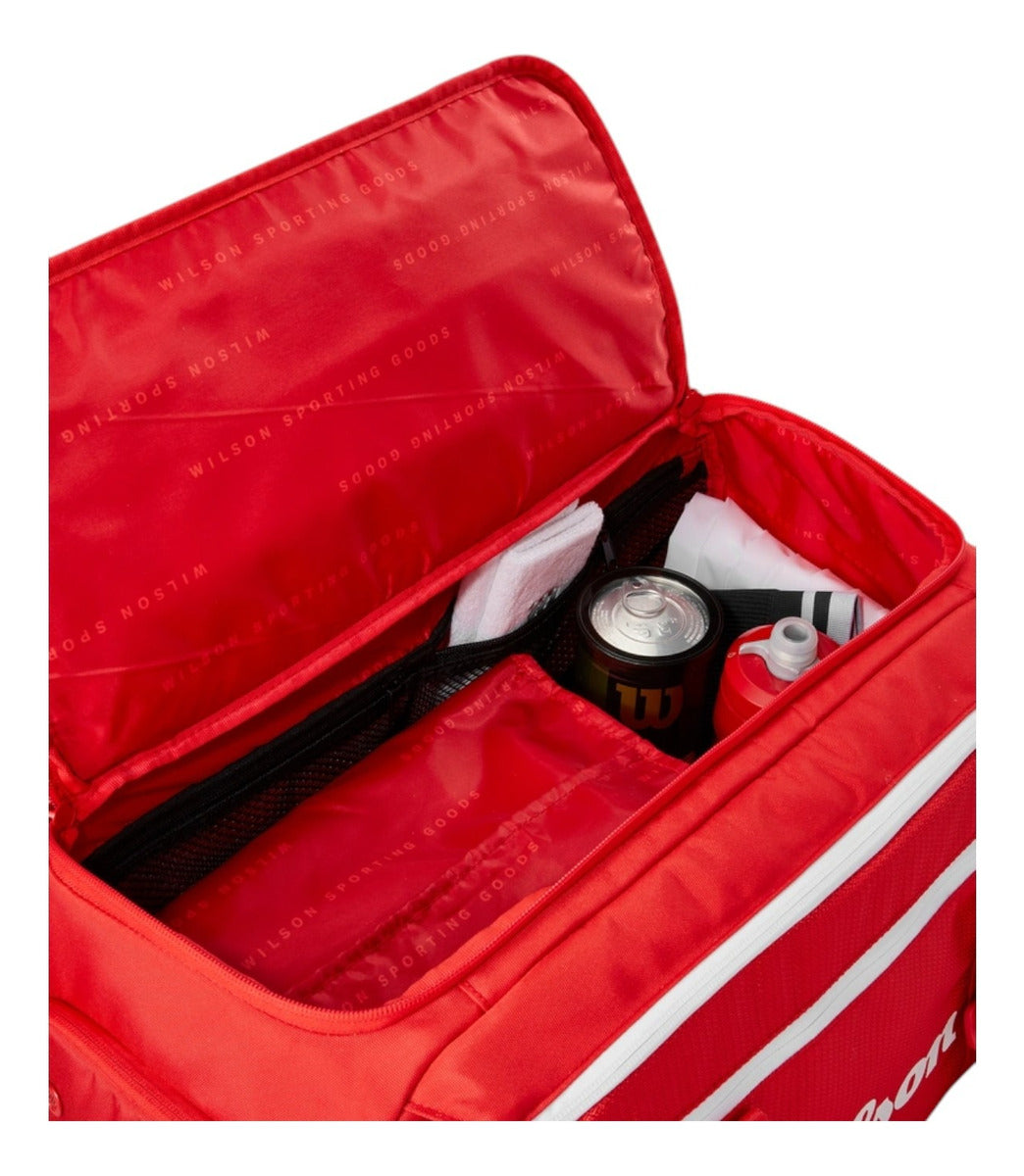 Maleta Raquetero Wilson Super Tour Duffel Rojo