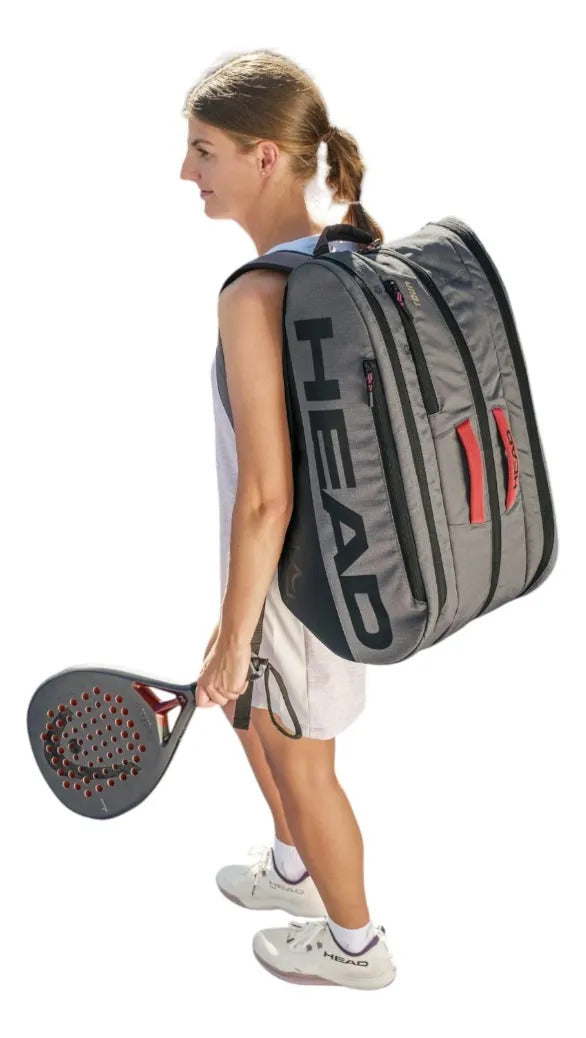 Paletero Pádel Head Coello Tour L 40l Gris Oscuro 2026