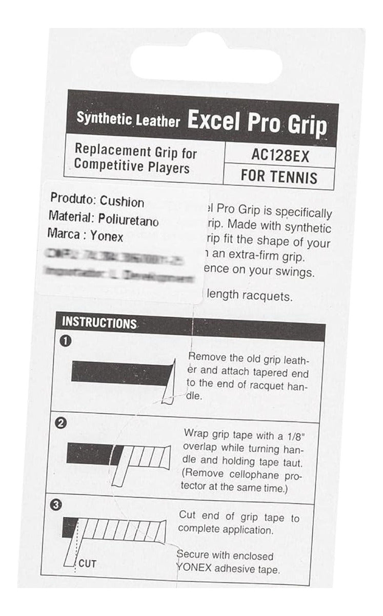 Grip Yonex Synthetic Excel Pro Negro Con Envio