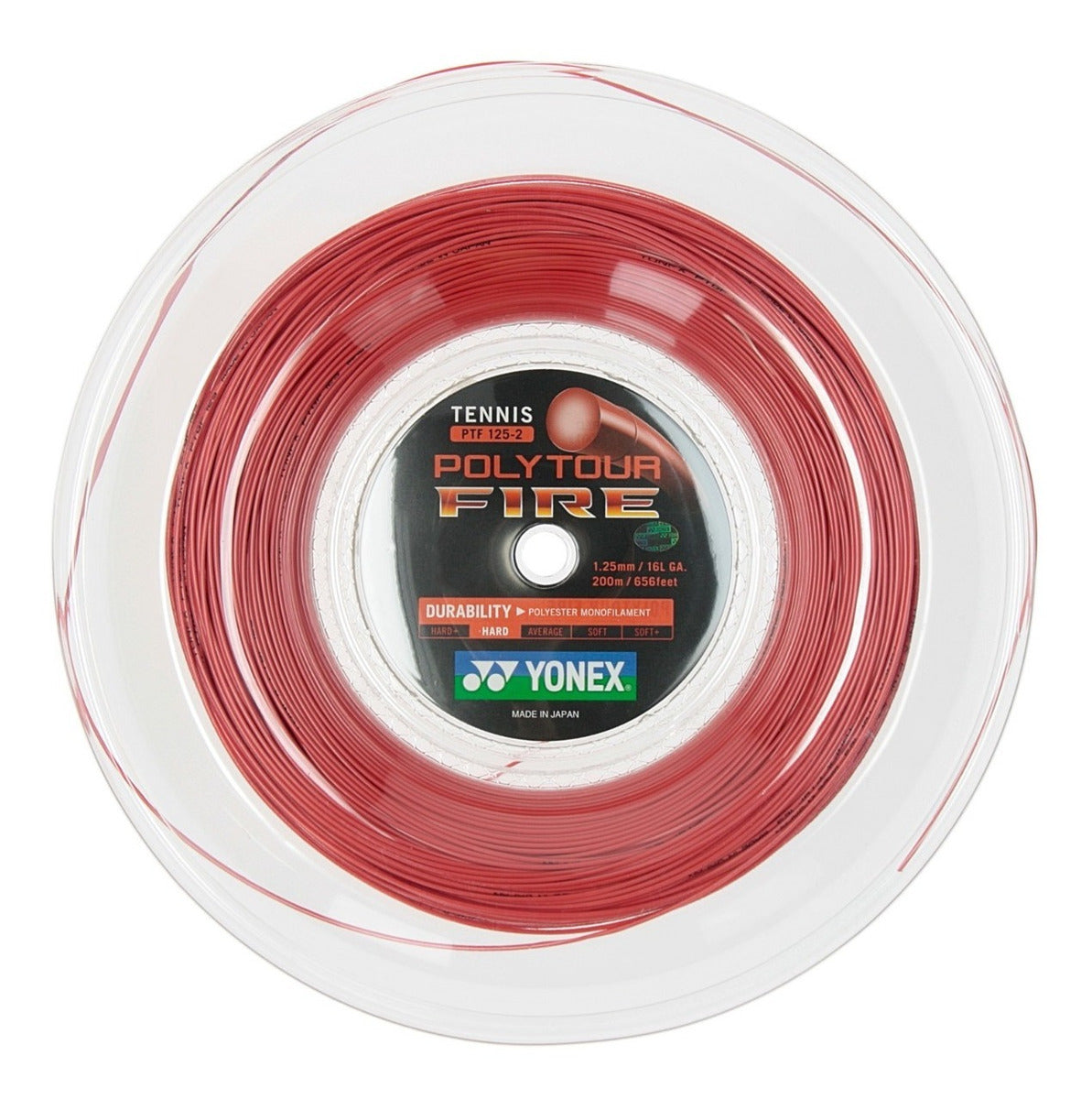 Cuerda Para Raqueta Yonex Polytour Fire 1.25mm Rollo 200m