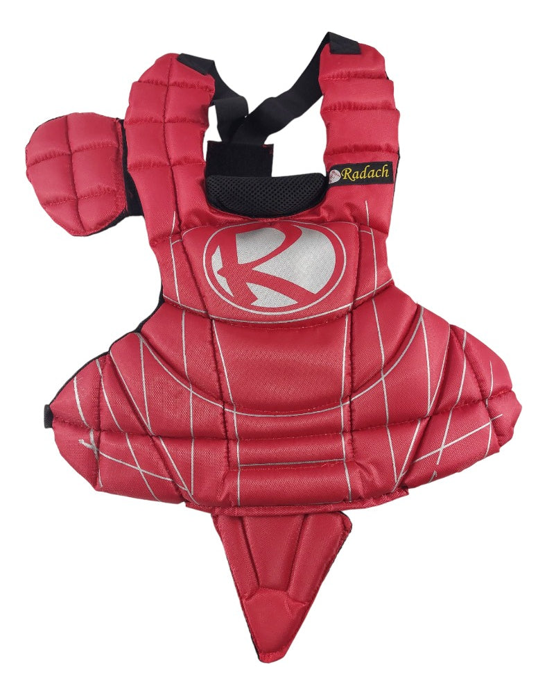 Peto Radach Para Cátcher Béisbol Softbol Rojo Infantil