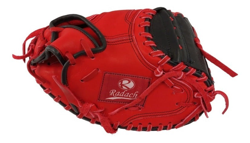 Guante De Beisbol Radach Pro Cátcher 33in Rojo Negro