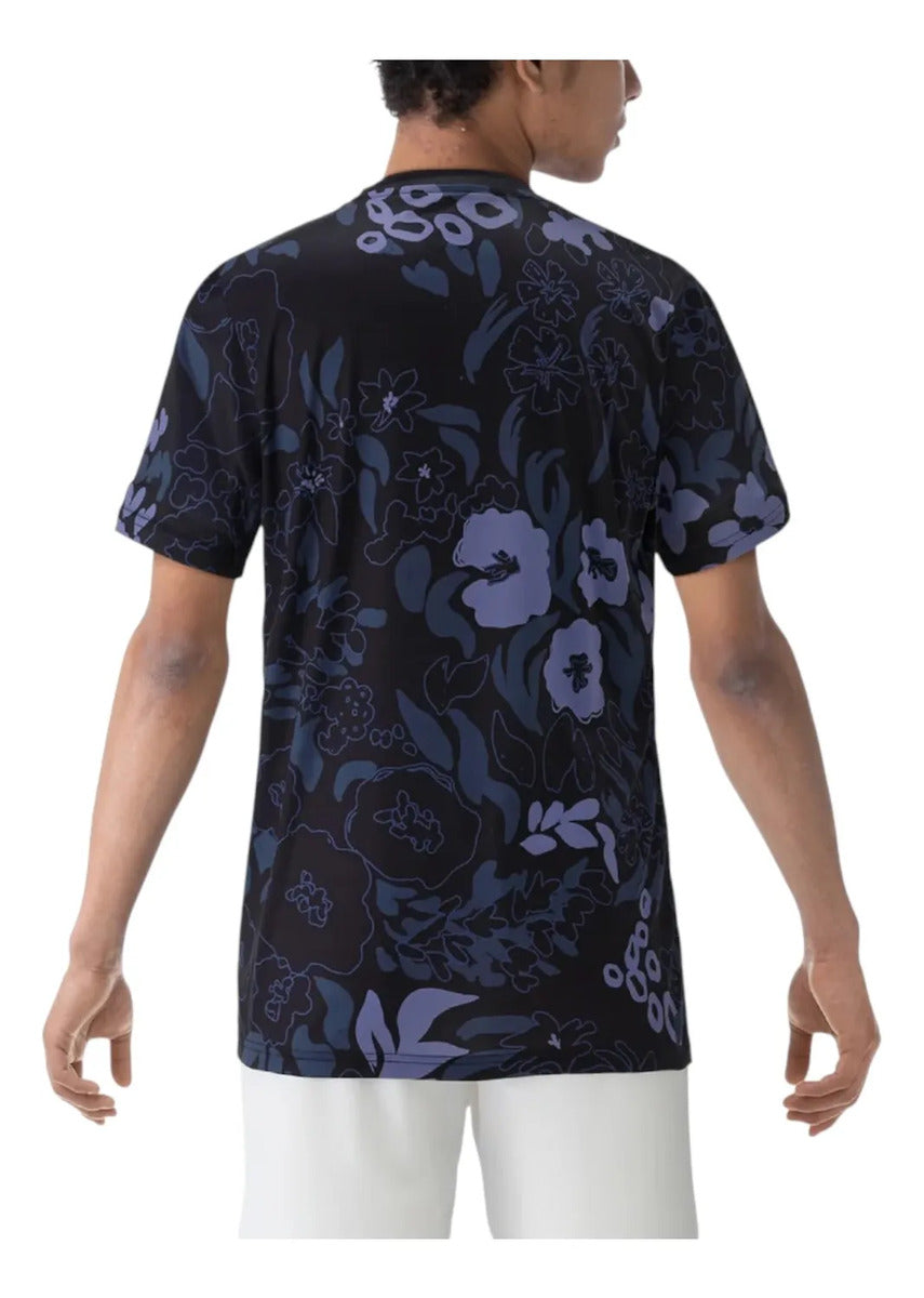 Playera Yonex 16621ex Negra Tenis Padel Badminton