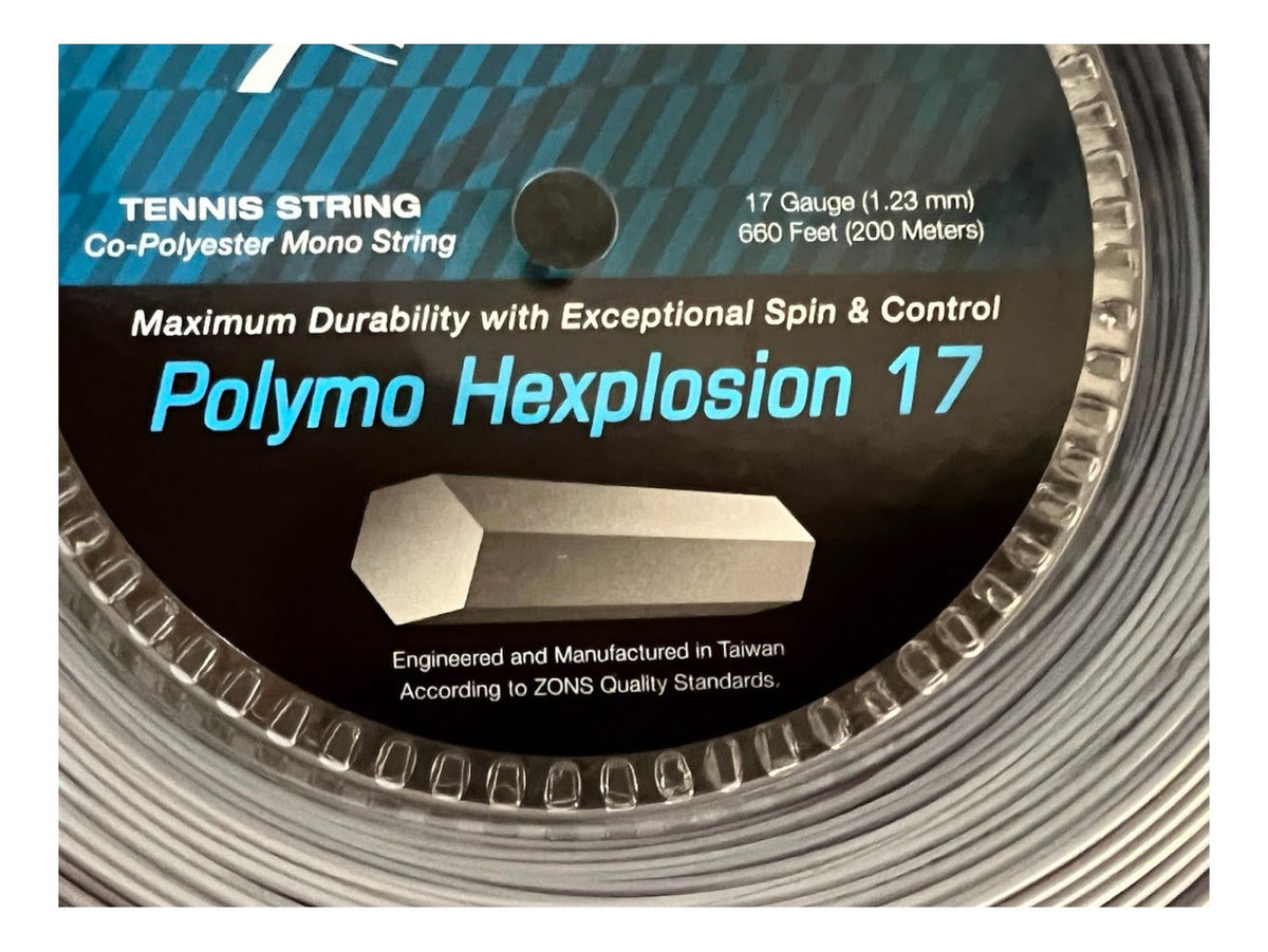 Rollo De Cuerda Zons Polymo Hexplosion Plateado 17