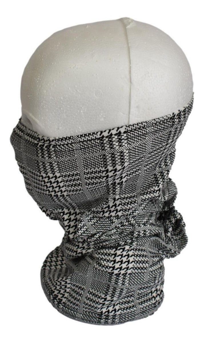 Fanda Protector De Cuello Y Cubrebocas Radach Lineas Negras