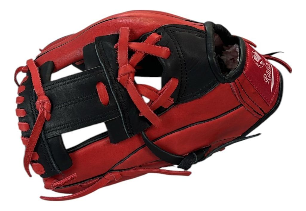 Guante De Beisbol Zurdo Radach Pro 11.5in Rojo / Negro