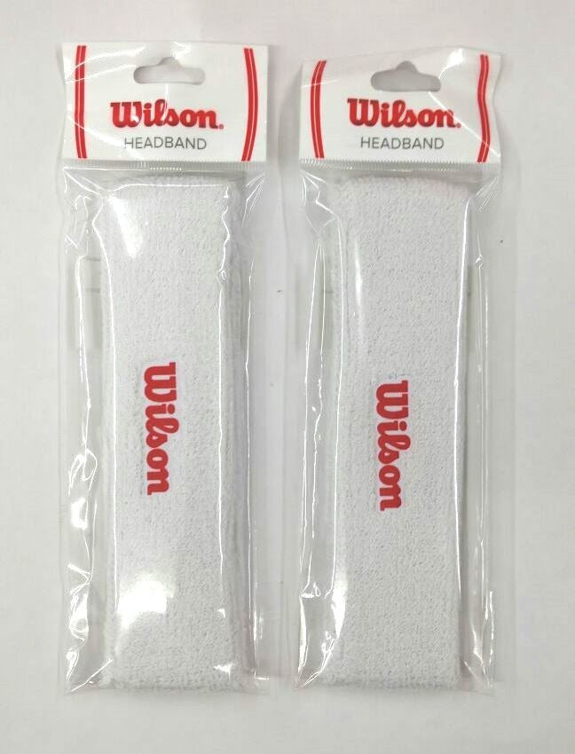Pack De 2 Bandas Para Cabeza Blancas Absorventes Wilson
