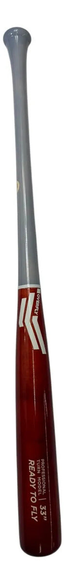 Bat Beisbol Overfly Ready To Fly 33in Madera Gris/rojo
