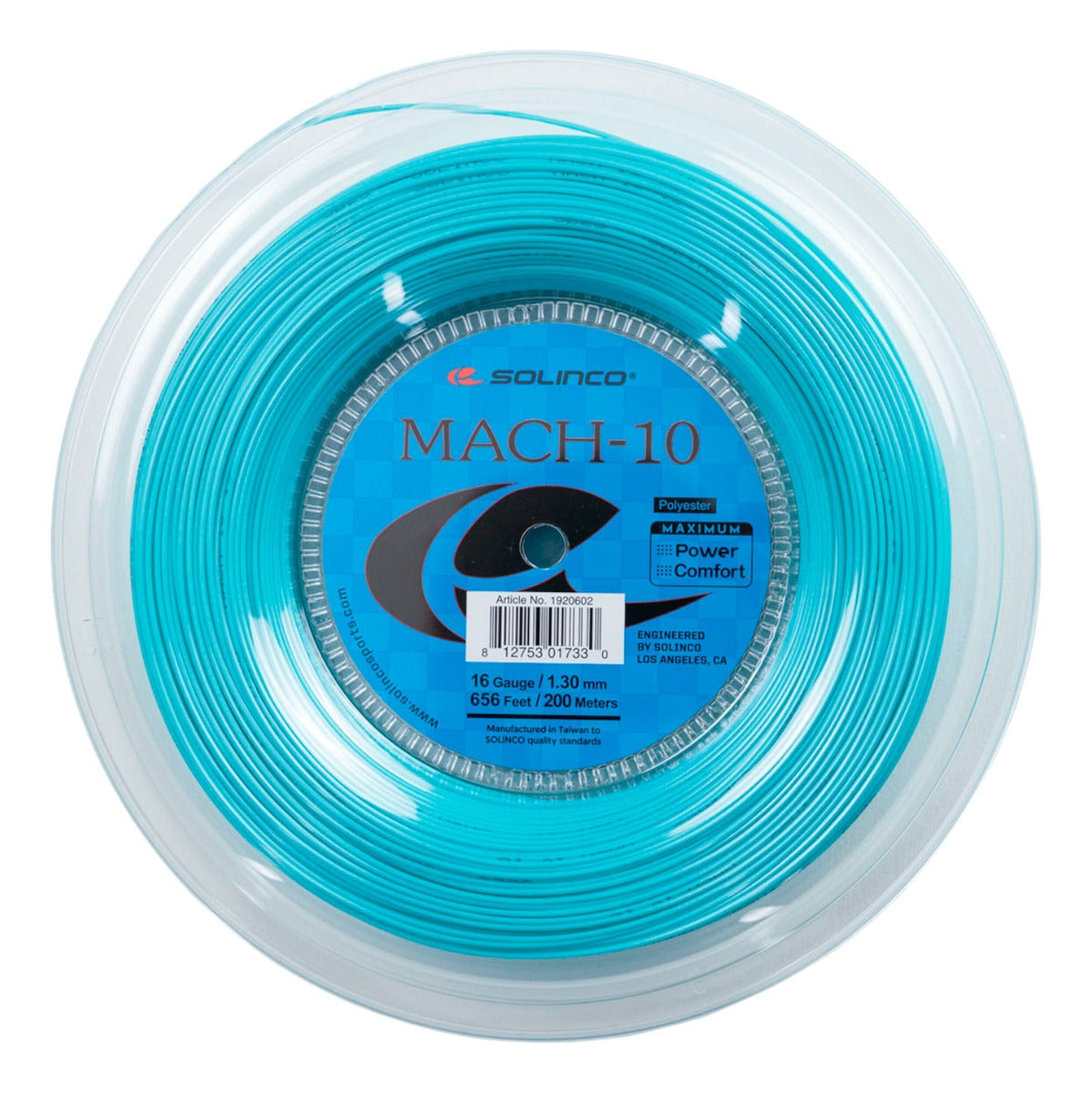 Rollo De Cuerda Para Raqueta Solinco Mach-10 16 200mts