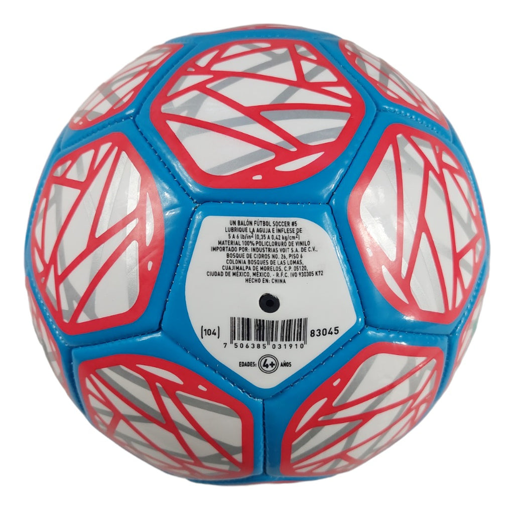 Balon Futbol #5 Voit Revolt Rojo/azul