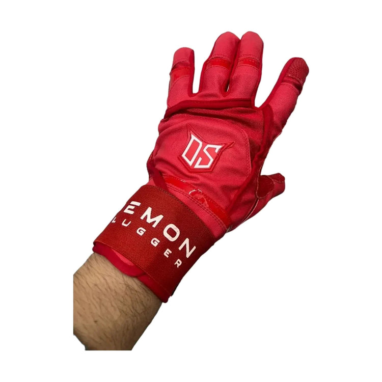 Guantes De Bateo Demon Slugger Long Cuff Rojo L