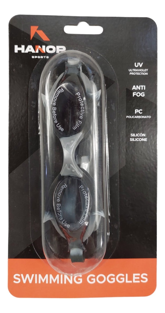 Goggle De Natacion Hanop G573 Fish Junior Negro
