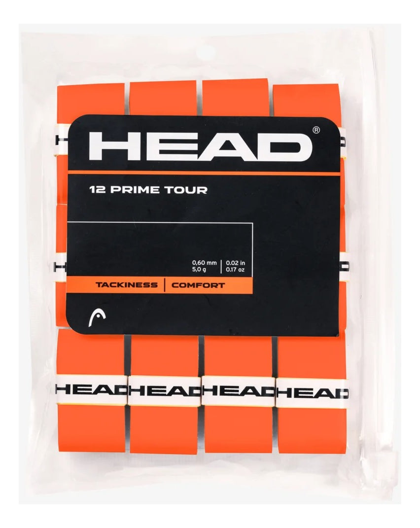 Overgrips Head Prime Tour 12 Pack Orange