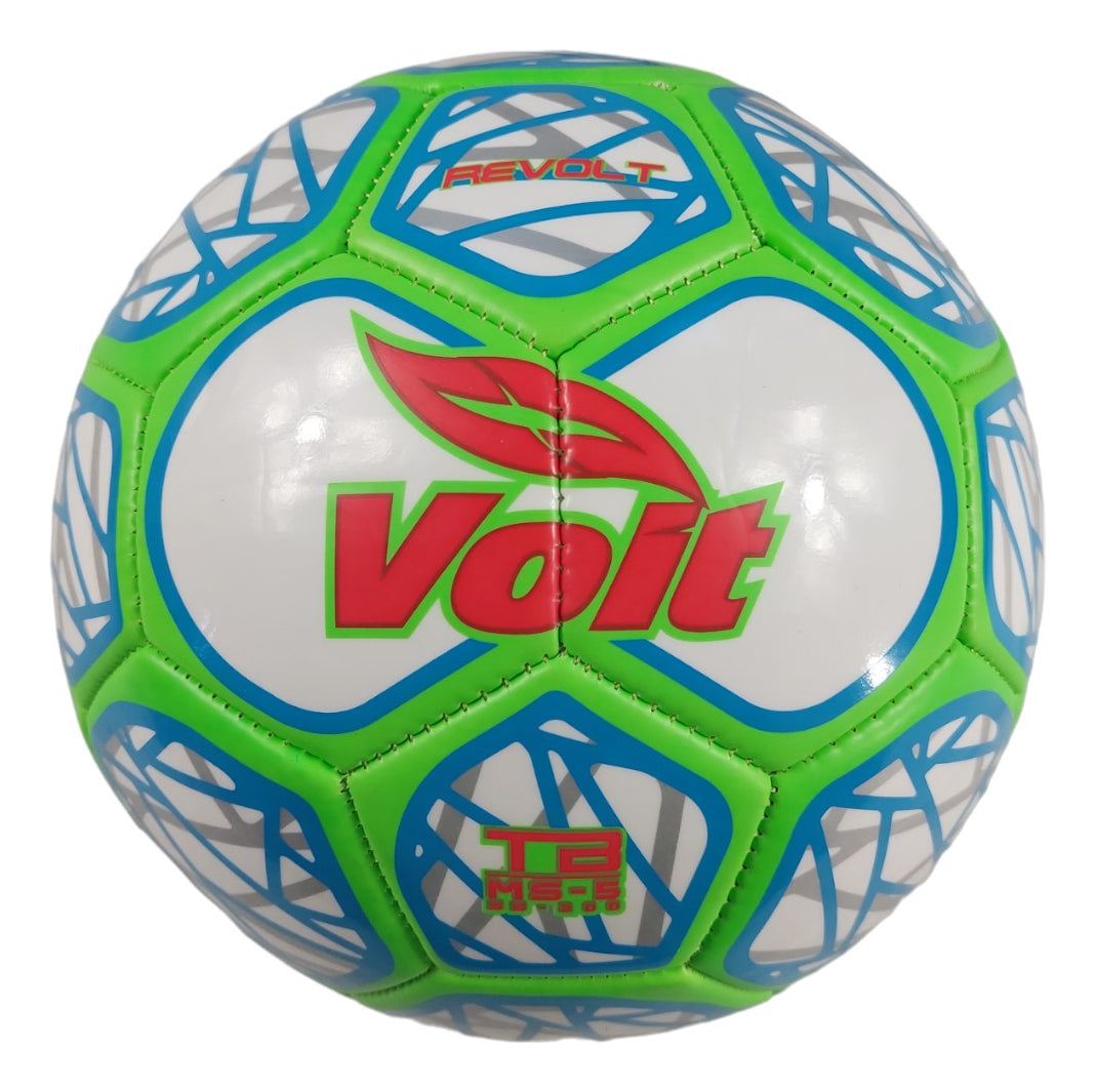Balon Futbol #5 Voit Revolt Verde/azul