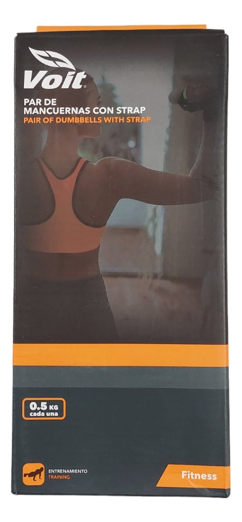Juego De Mancuernas Con Strap Voit 2 X 0.5 Kg Verde
