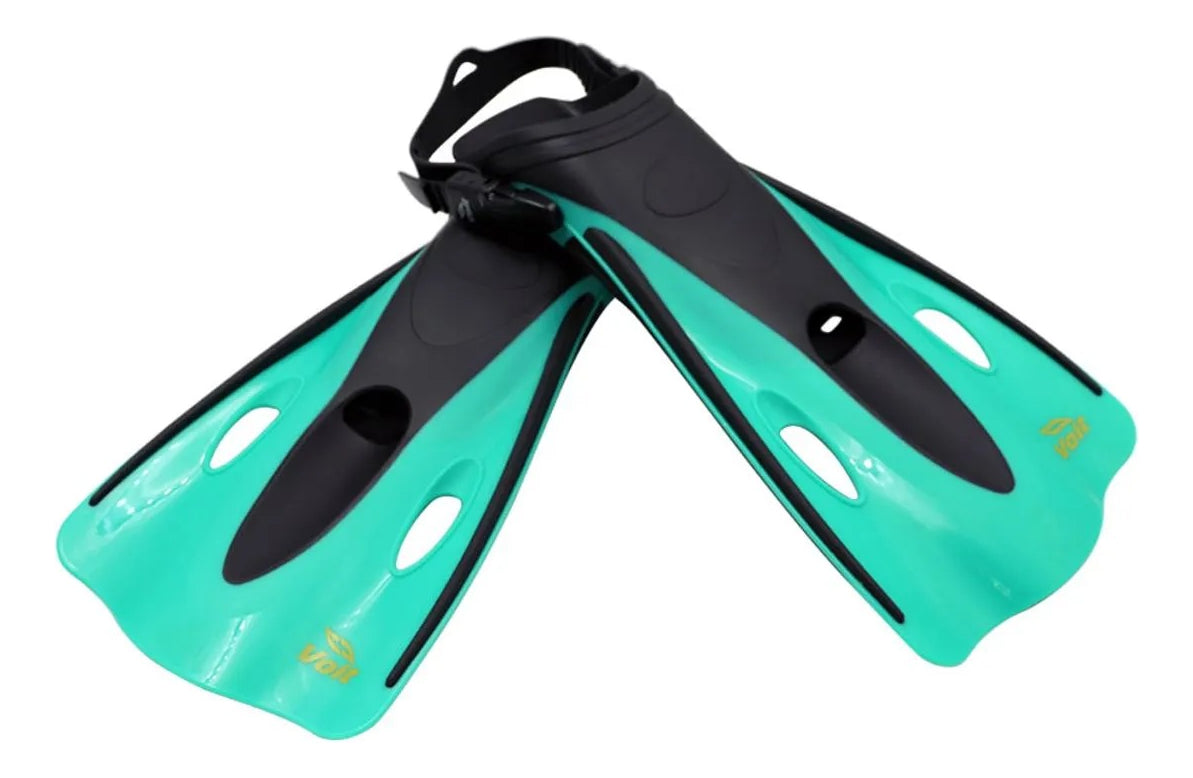 Aletas De Natación Ajustables Para Adulto Talla Ch-m Aqua