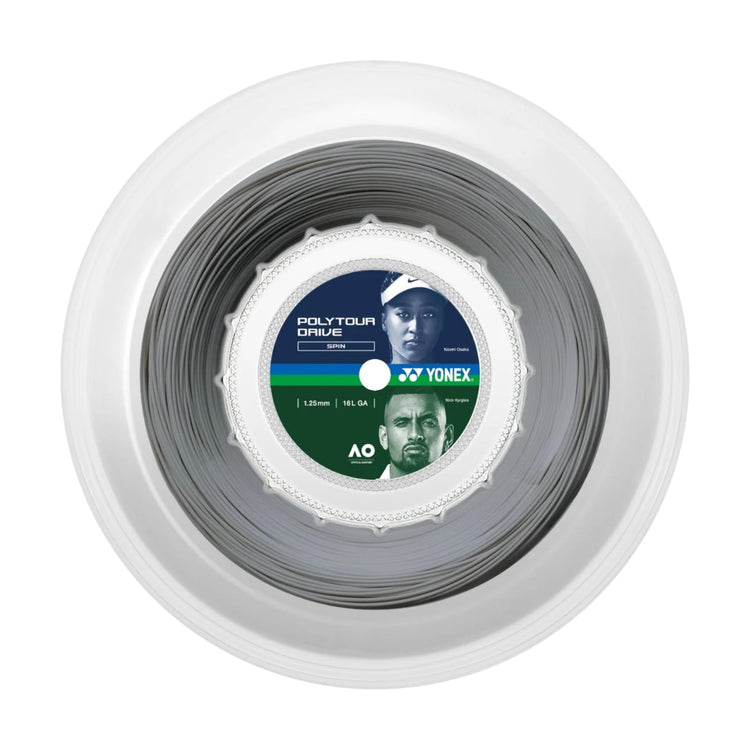 Rollo De Cuerda Yonex Polytour Drive Spin 1.25mm Silver 200m