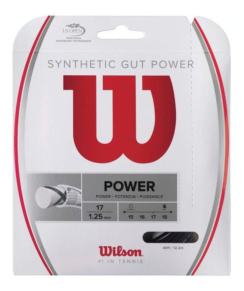 2 Pack De Cuerda Gut Power 16 Wilson Color Negro