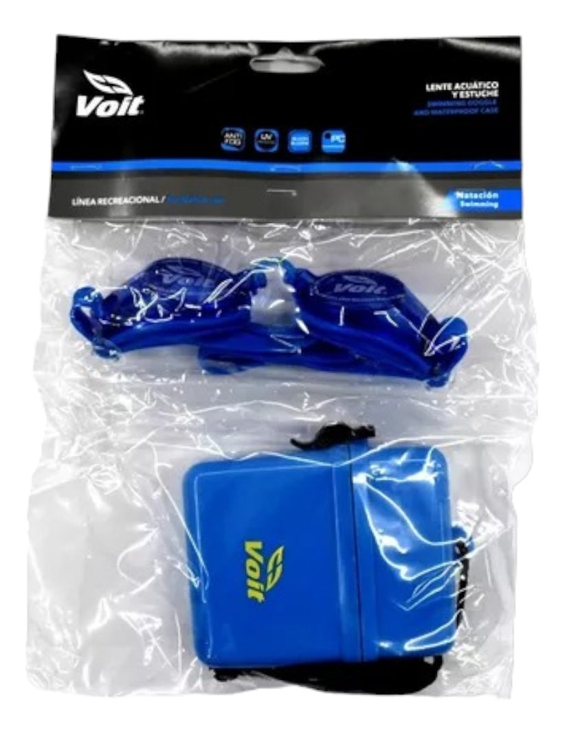 Goggles Y Estuche Impermeable Voit Azul