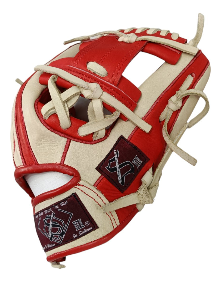 Guante De Béisbol Salinas 11.5 Caja I Bone / Rojo