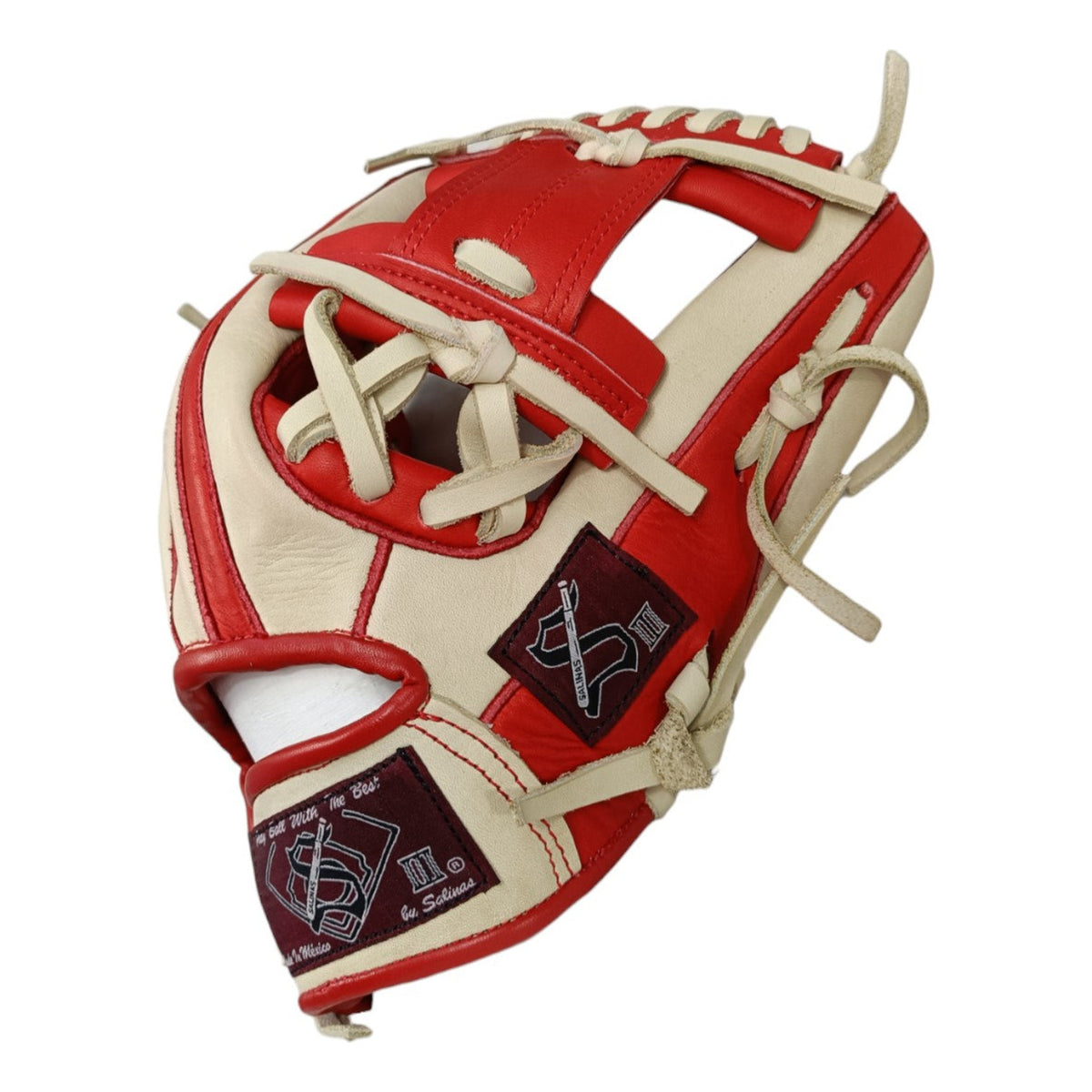 Guante De Béisbol Salinas 11.5 Caja I Bone / Rojo