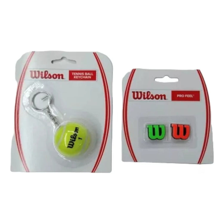 Pack Llavero Y Antivibradores Profeel De Wilson Verde Naranj