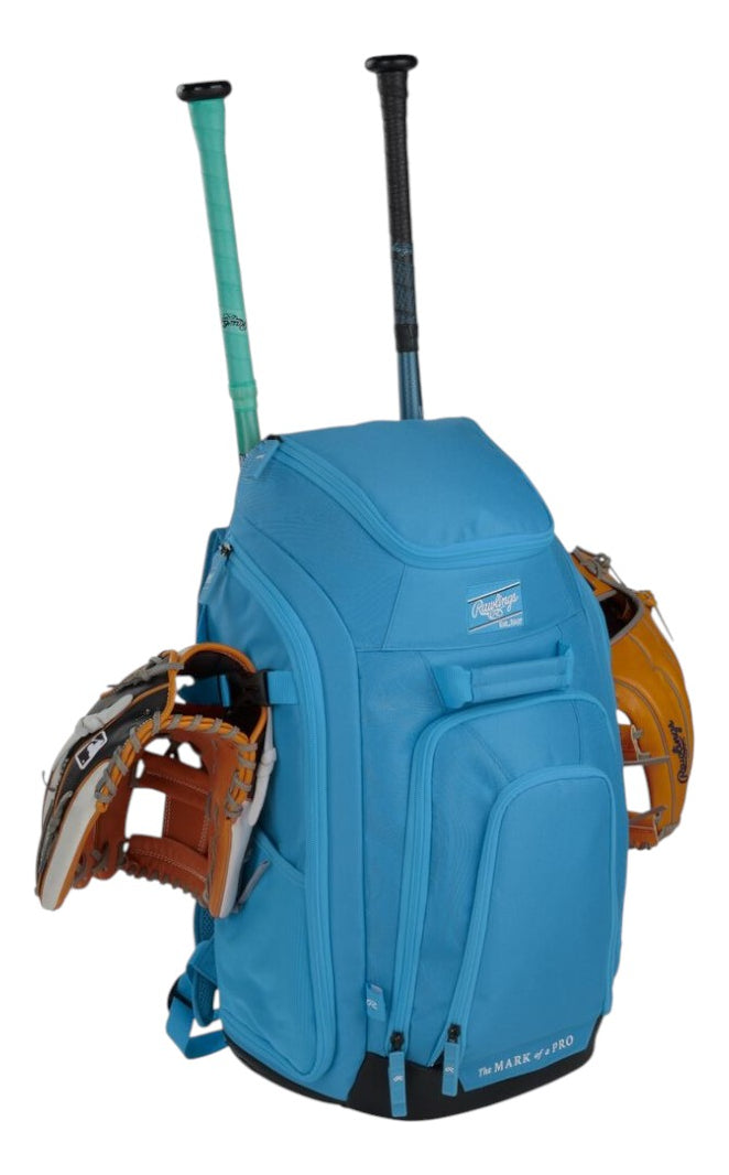 Backpack De Béisbol Rawlings Legion 2 Players Columbia Blue