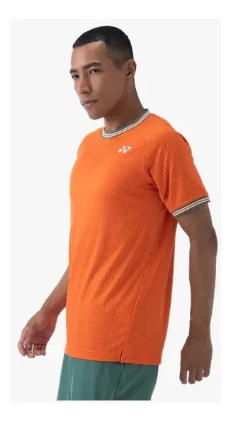 Playera Yonex Mens Crew Neck 10560ex Orange Mediana