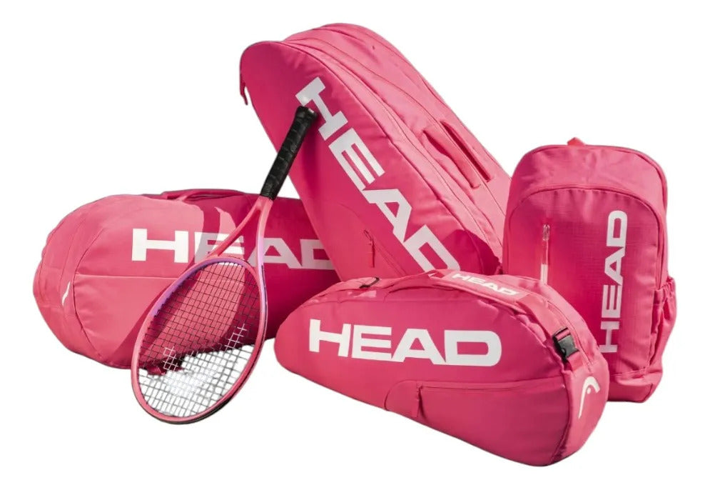 Raquetero Head Base L Pink Para 9 Raquetas Tenis Pádel Bolsa